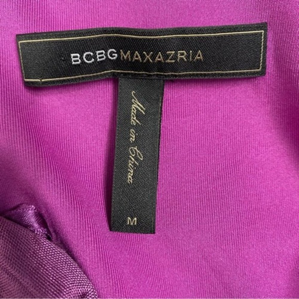 BCBGMaxaria One Shoulder Nikita Maxi‎ Dress Women Size Medium - Picture 9 of 9